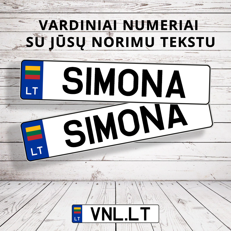 Suvenyriniai Vardiniai numeriai